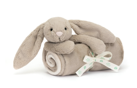 silver bashful bunny blankie